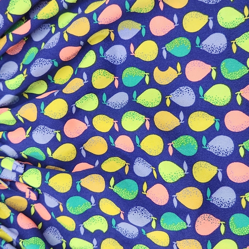 Cherokee Neon Pear Print Dress 24 Months - Picture 4 of 4
